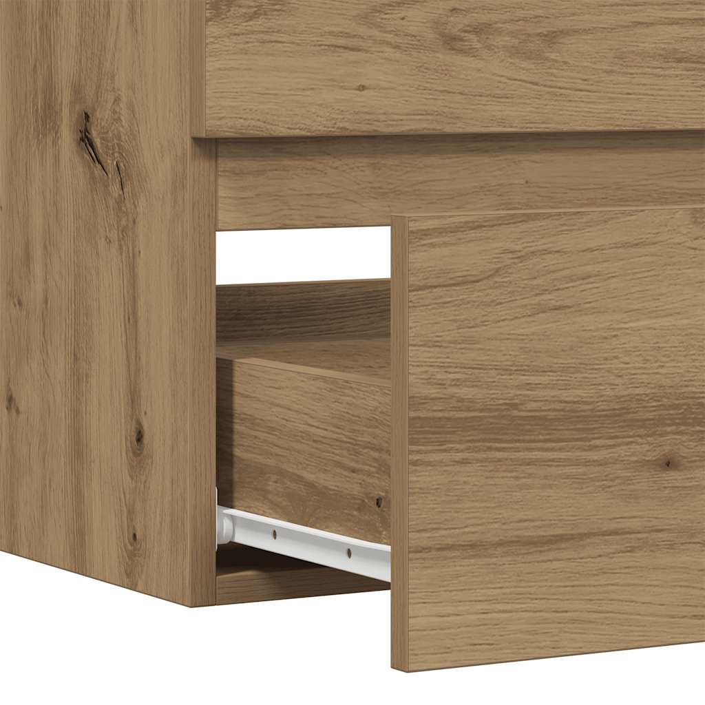 Mobile Lavabo Rovere Artigianale 90x38,5x45 cm in Truciolato | homemem39