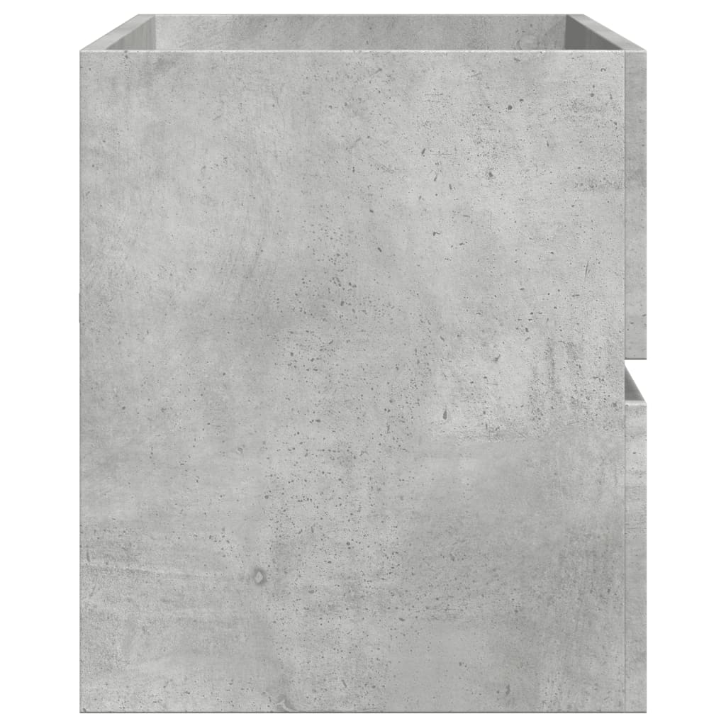 Mobile Lavabo Grigio Cemento 100x38,5x45cm in Legno Multistrato | homemem39