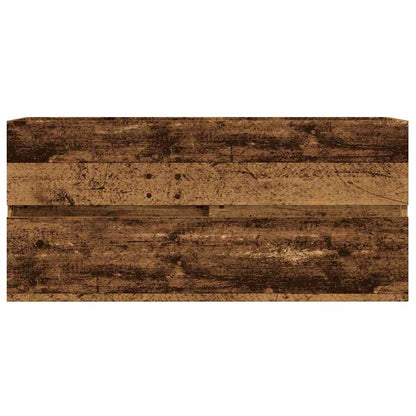 Mobile Lavabo Legno Antico 100x38,5x45 cm in Legno Multistrato