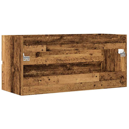 Mobile Lavabo Legno Antico 100x38,5x45 cm in Legno Multistrato | homemem39
