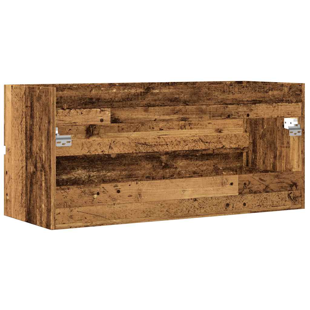 Mobile Lavabo Legno Antico 100x38,5x45 cm in Legno Multistrato