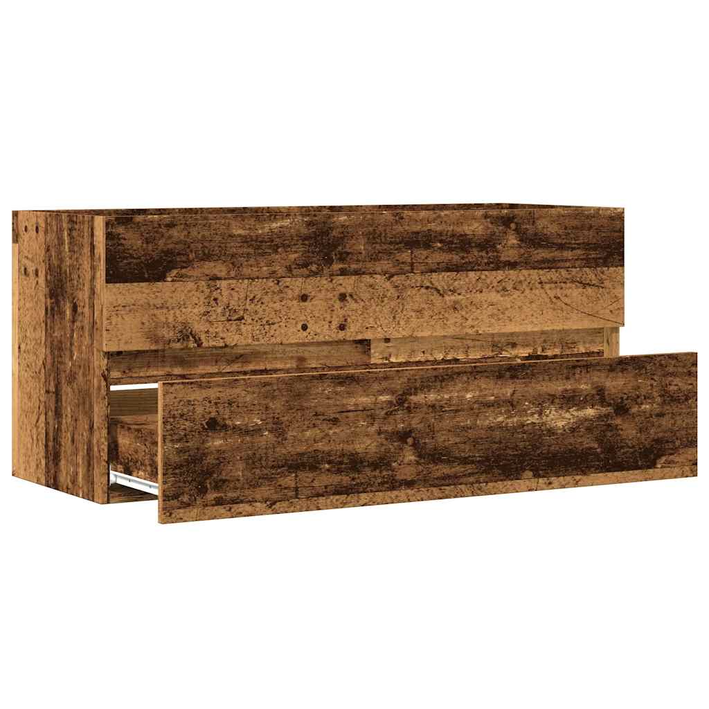 Mobile Lavabo Legno Antico 100x38,5x45 cm in Legno Multistrato | homemem39