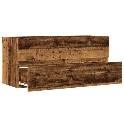 Mobile Lavabo Legno Antico 100x38,5x45 cm in Legno Multistrato