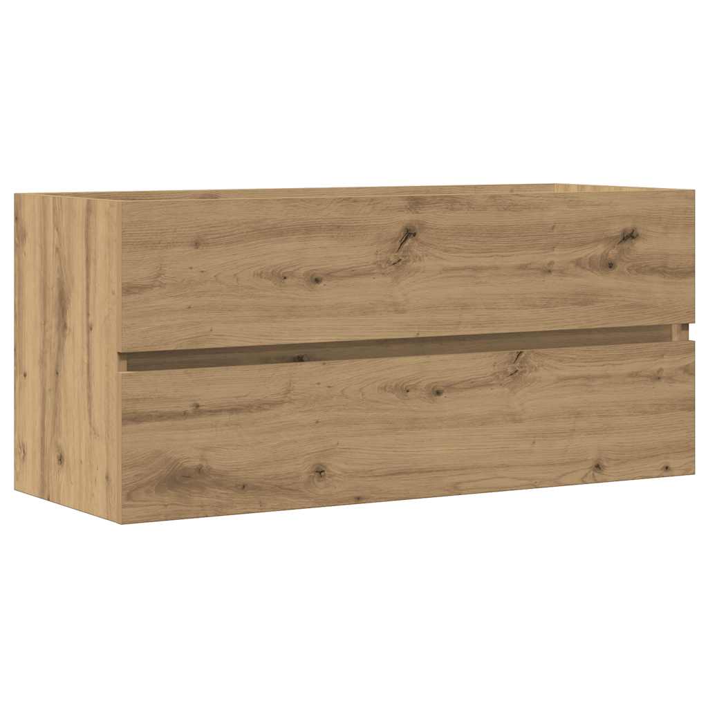 Mobile Lavabo Rovere Artigianale 100x38,5x45 cm Multistrato | homemem39