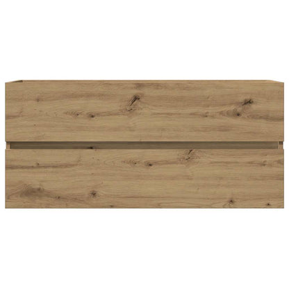 Mobile Lavabo Rovere Artigianale 100x38,5x45 cm Multistrato