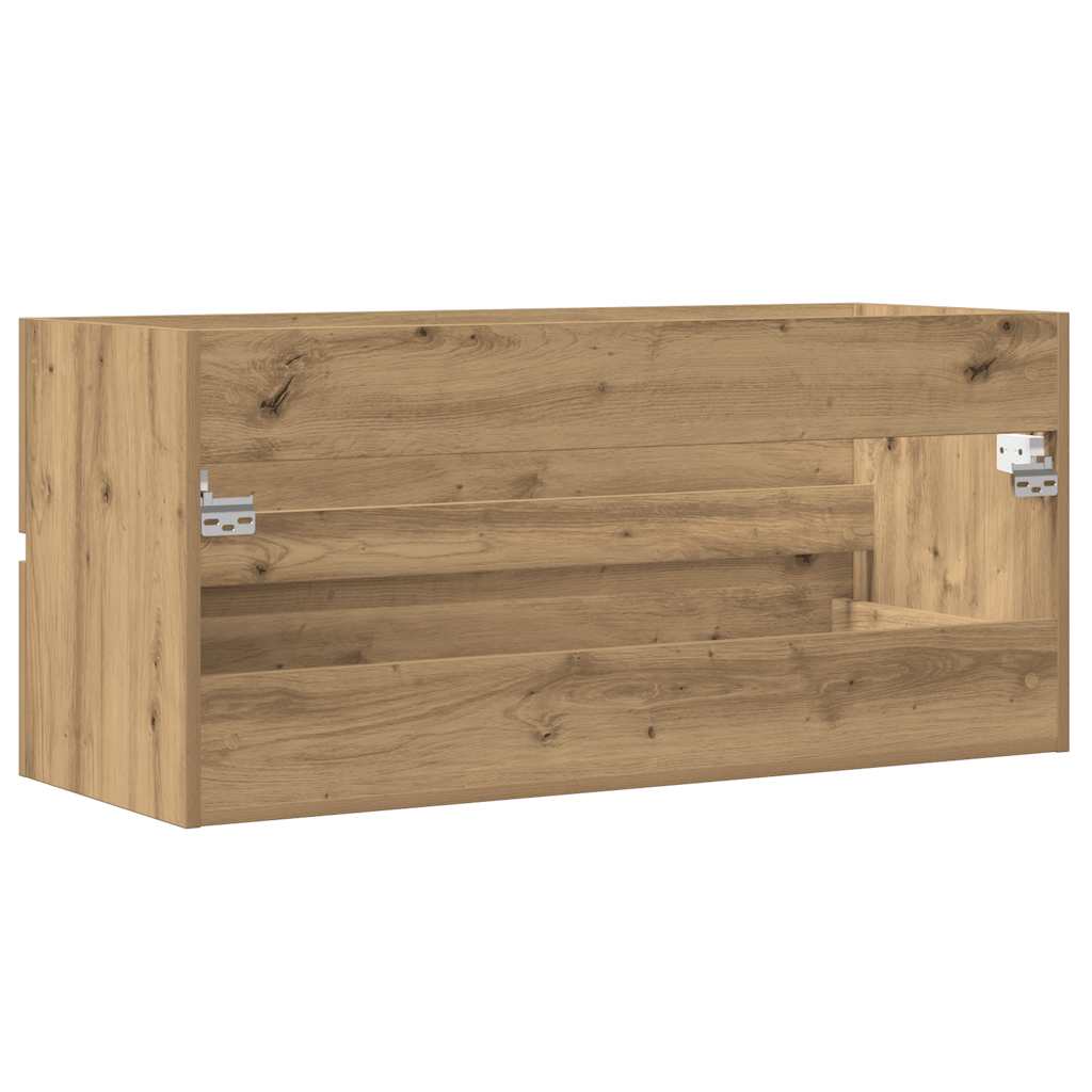 Mobile Lavabo Rovere Artigianale 100x38,5x45 cm Multistrato | homemem39