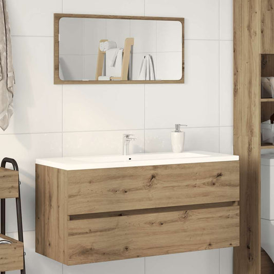 Mobile Lavabo Rovere Artigianale 100x38,5x45 cm Multistrato | homemem39