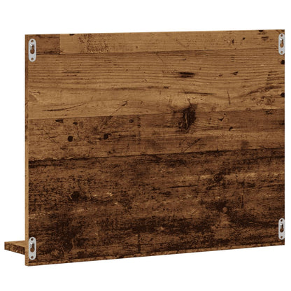 Armadietto a Specchio da Bagno Legno Vecchio 60x10,5x45 cm | homemem39