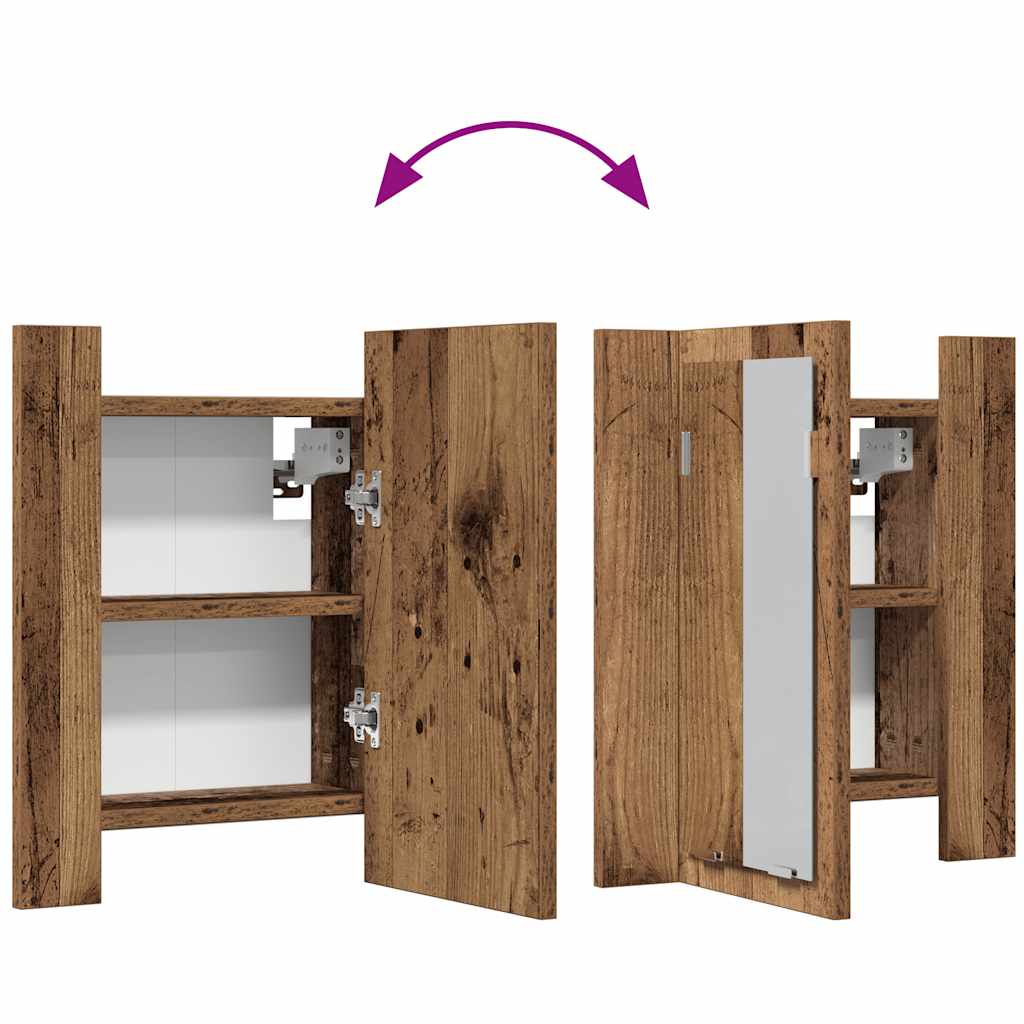 Mobile da Bagno Legno Antico 40x12x45cm in Legno Multistrato | homemem39