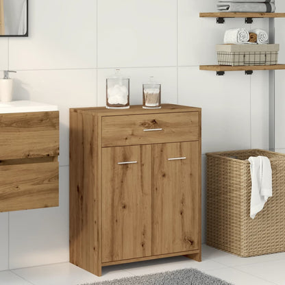 Armadietto Bagno Rovere 60x33x80 cm Legno tecnico