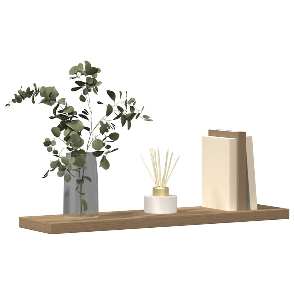 Mensole Parete 4pz Rovere Artigianale 40x10x1,5cm in Truciolato - homemem39