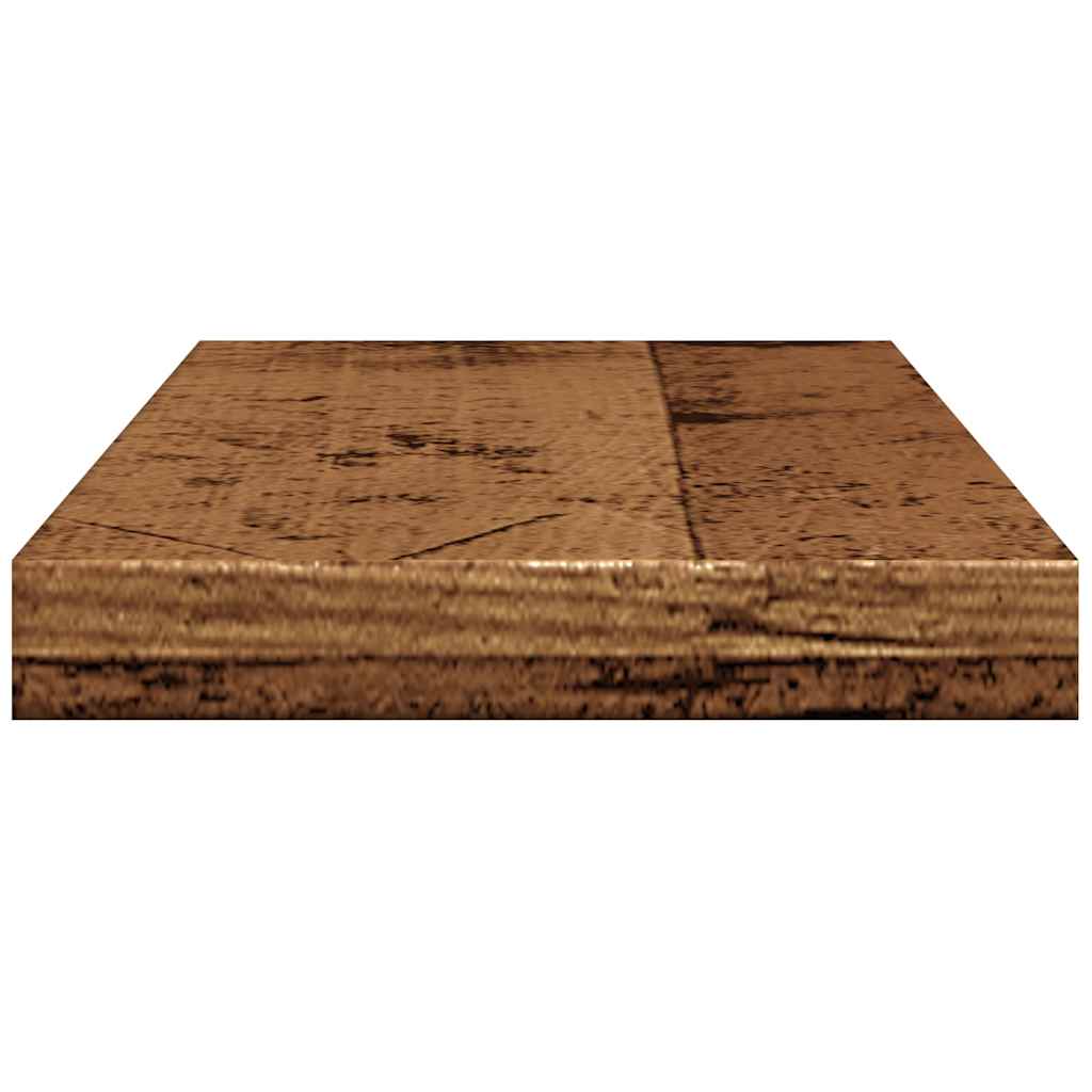 Mensole a Parete 4 pz Legno Antico 40x20x1,5 cm in Truciolato - homemem39