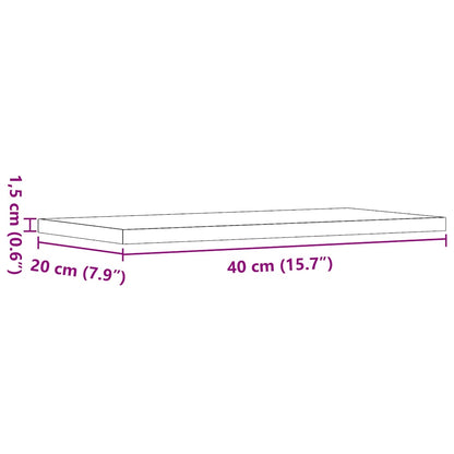 Mensole Parete 4pz Rovere Artigianale 40x20x1,5cm in Truciolato