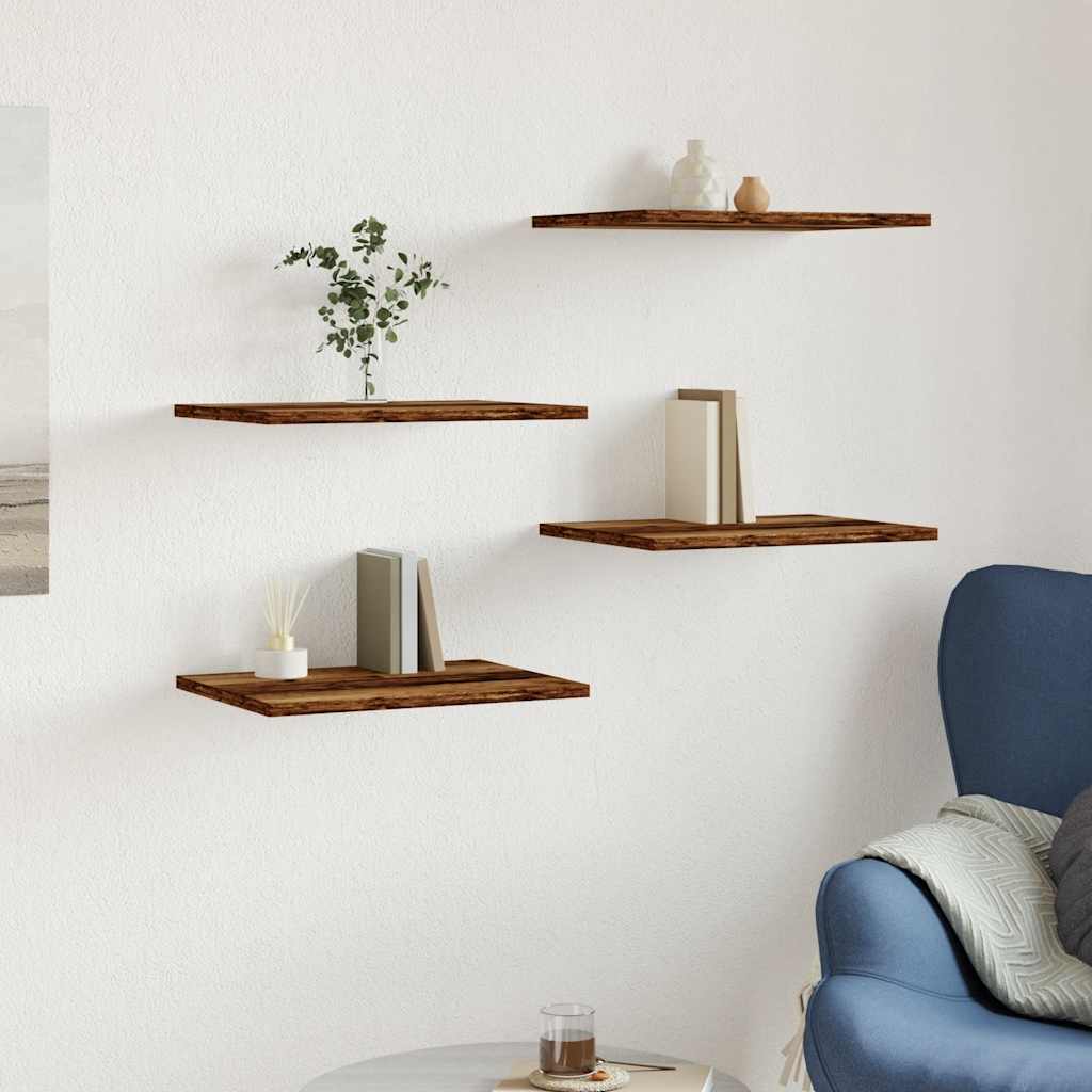 Ripiani per Libreria 4pz Legno 40x30x1,5cm in Legno Multistrato - homemem39