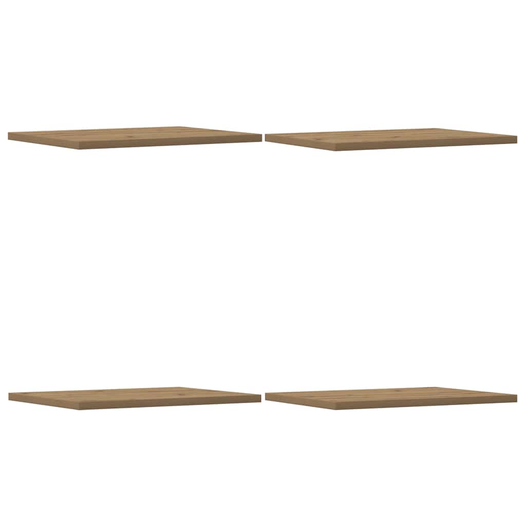 Ripiani per Libreria 4 pz Rovere 60x10x1,5 cm Legno Multistrato - homemem39