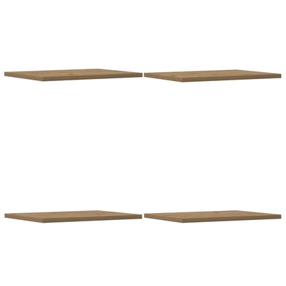 Ripiani per Libreria 4 pz Rovere 60x10x1,5 cm Legno Multistrato - homemem39