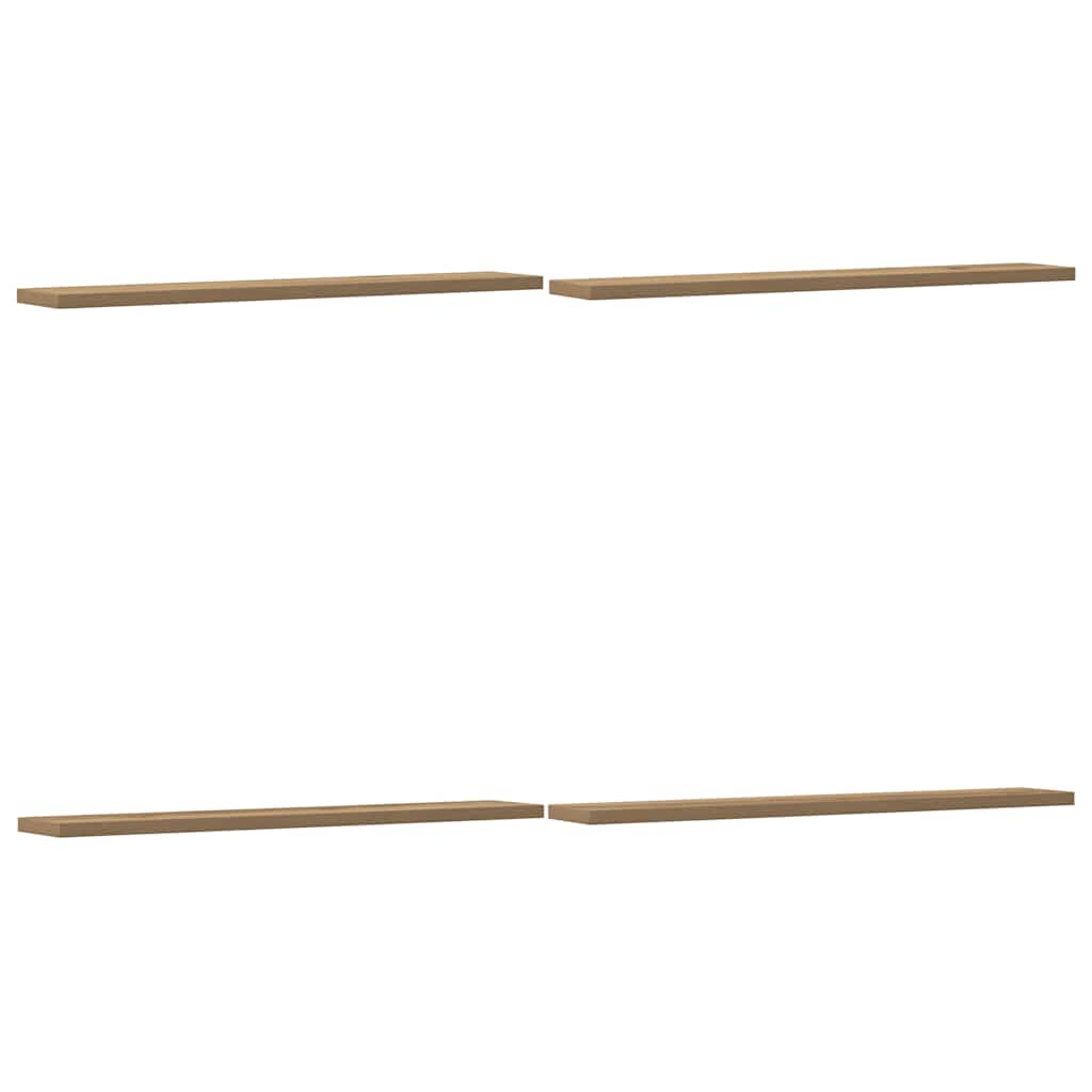 Ripiani per Libreria 4 pz Rovere Sonoma 60x10x1,5 cm Truciolato