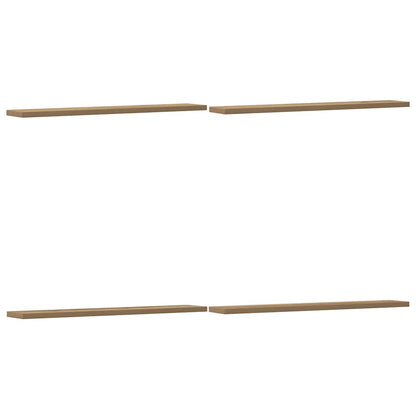 Ripiani per Libreria 4 pz Rovere Sonoma 60x10x1,5 cm Truciolato