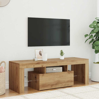 Mobile Porta TV con LED Artigianale 200x25x44 cm Multistrato