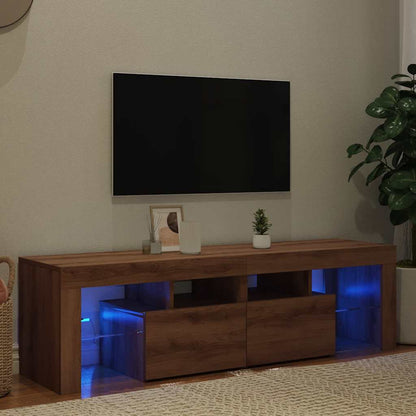 Mobile Porta TV con LED Artigianale 140x36,5x40 cm Multistrato