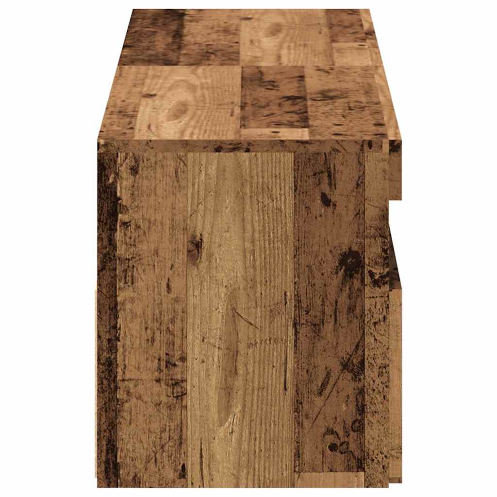 Mobili Porta TV con LED 2 pz Legno Antico in Legno Multistrato - homemem39