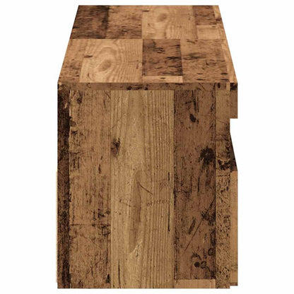 Mobili Porta TV con LED 2 pz Legno Antico in Legno Multistrato - homemem39