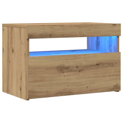 Mobili Porta TV con LED 2 pz Artigianale in Legno Multistrato - homemem39