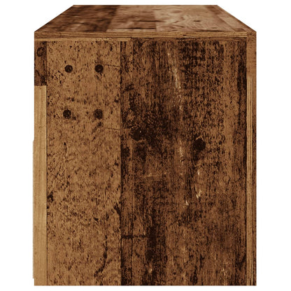 Mobile Porta TV con LED Legno Antico 120x35x40 cm Multistrato - homemem39