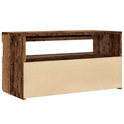 Mobili Porta TV con LED 2 pz Legno Antico in Legno Multistrato - homemem39