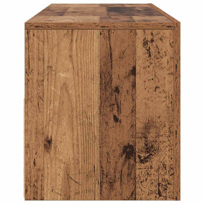 Mobile Porta TV con LED Legno Antico 120x35x40 cm Multistrato - homemem39