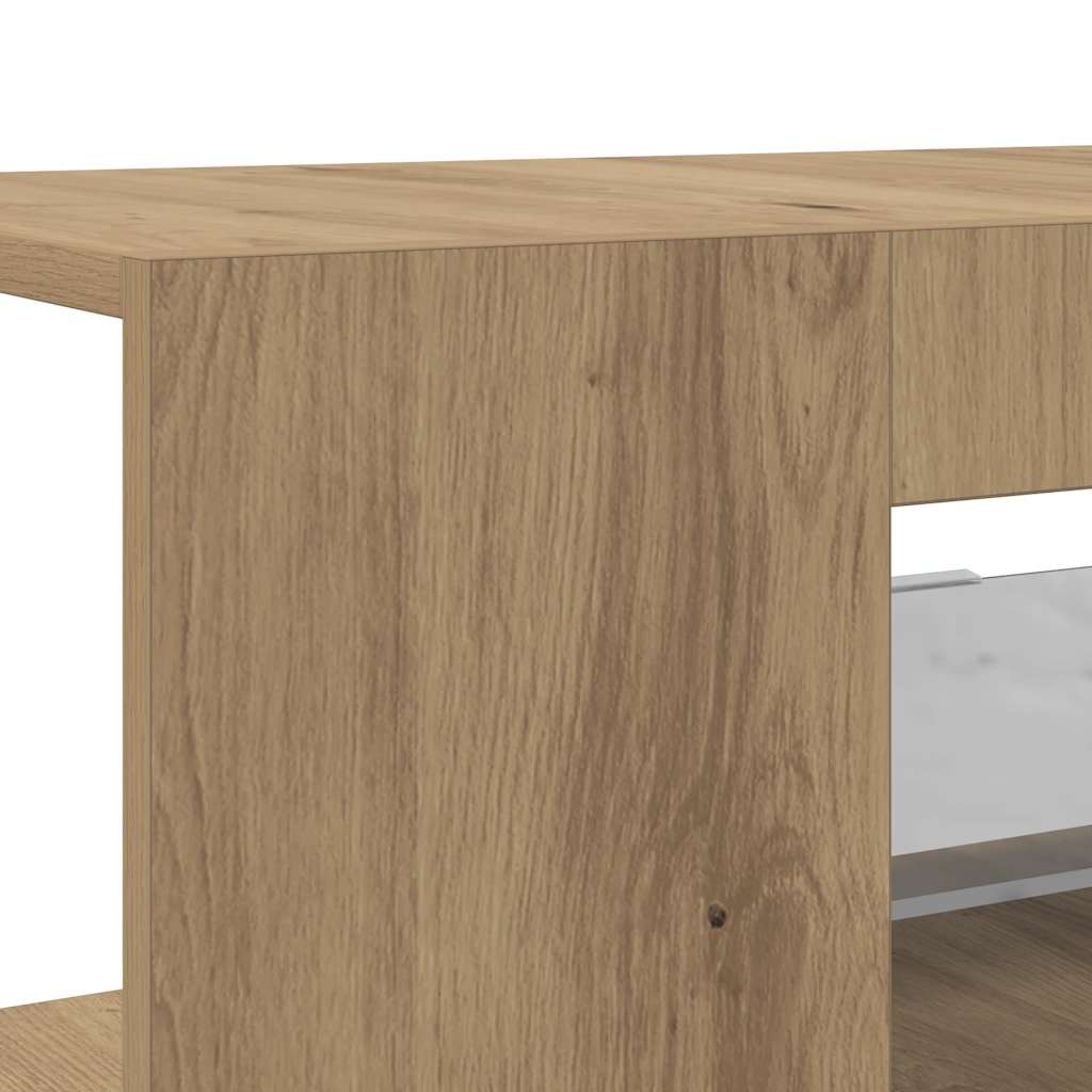 Mobile Porta TV con LED Artigianale 90x39x30 cm Multistrato - homemem39