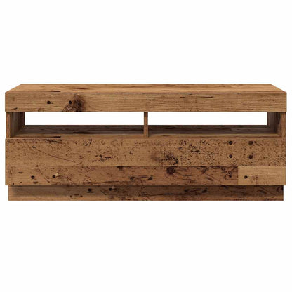 Mobile Porta TV con LED Legno Antico 100x35x40 cm Truciolato - homemem39