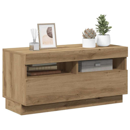 Mobile TV con Luci LED Artigianale 80x35x40cm Legno Multistrato - homemem39