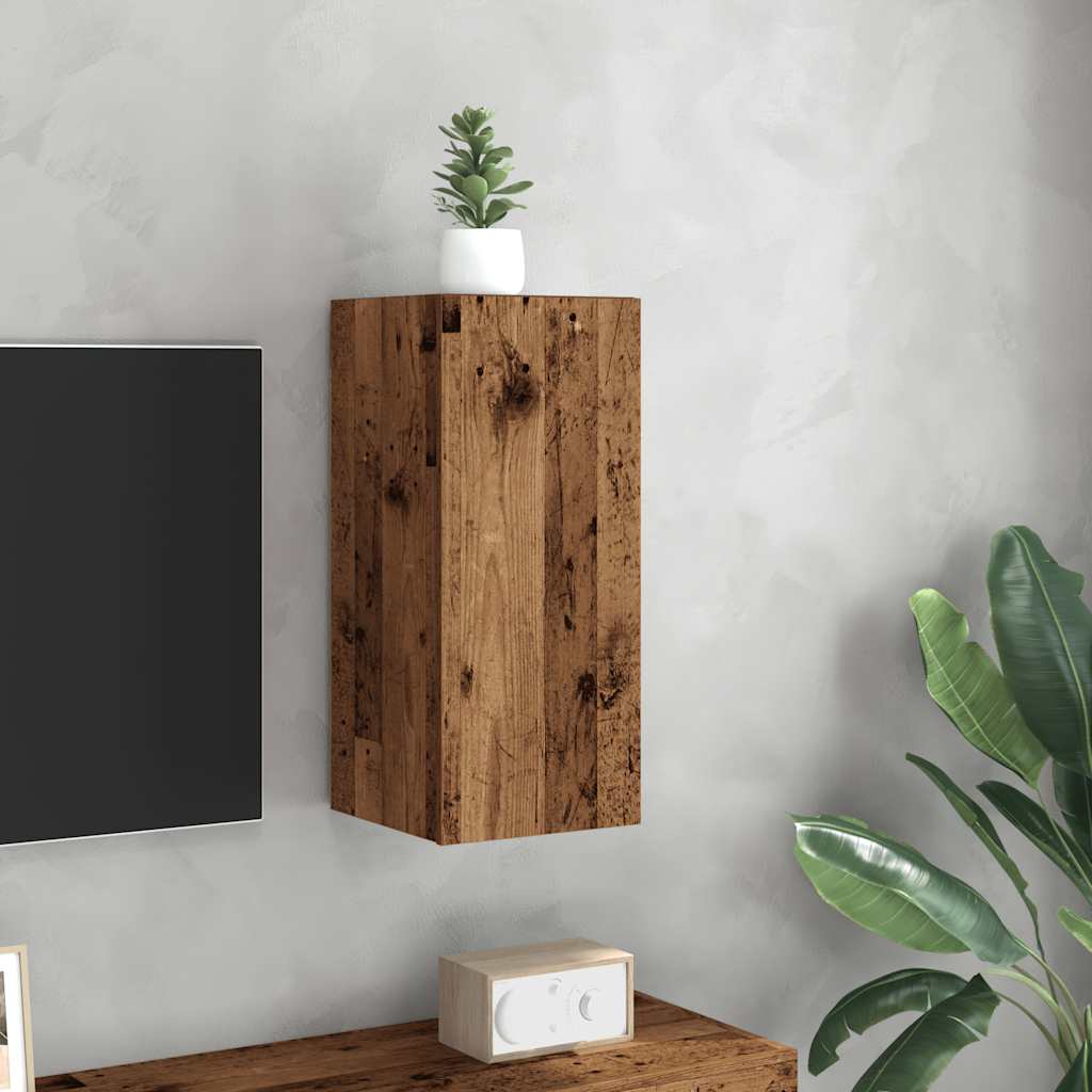 Mobile TV Legno Antico 30,5x30x60 cm in Legno Multistrato - homemem39