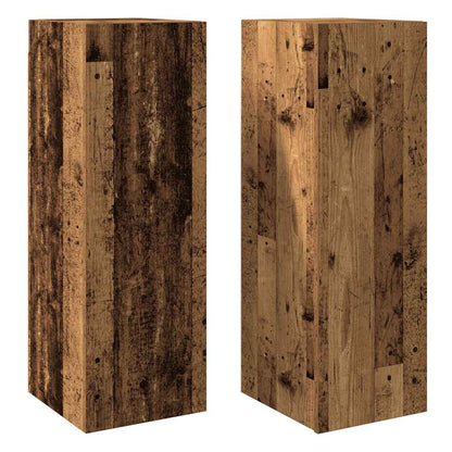 Mobili TV 2 pz Legno Antico 30,5x30x90 cm in Legno Multistrato