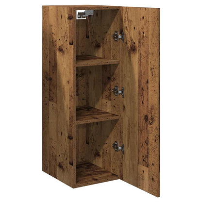 Mobili TV 2 pz Legno Antico 30,5x30x90 cm in Legno Multistrato | homemem39