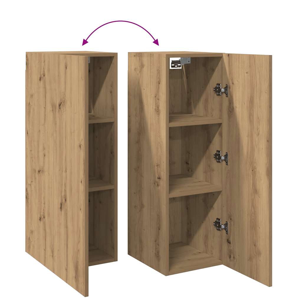 Mobili TV 2 pz Artigianale 30,5x30x90 cm Legno Multistrato - homemem39