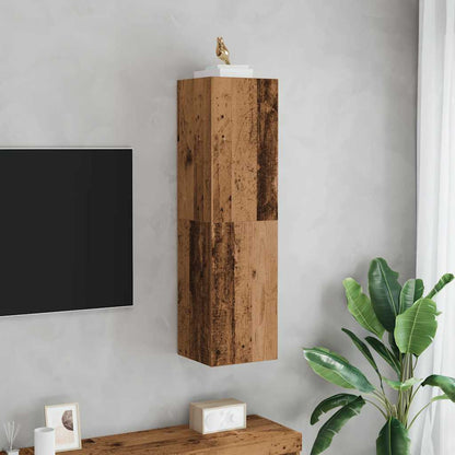 Mobile Porta TV Legno Antico 30,5x30x110 cm Legno Multistrato - homemem39