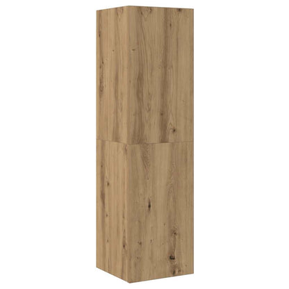 Mobile TV Rovere Artigianale 30,5x30x110cm in Legno Multistrato | homemem39