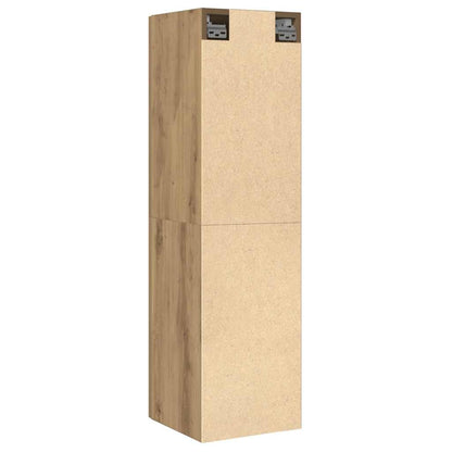 Mobile TV Rovere Artigianale 30,5x30x110cm in Legno Multistrato | homemem39
