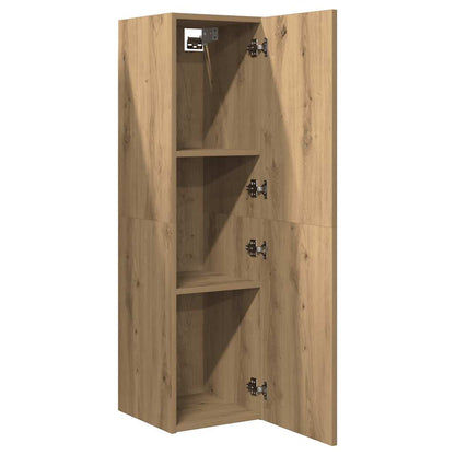 Mobile TV Rovere Artigianale 30,5x30x110cm in Legno Multistrato | homemem39