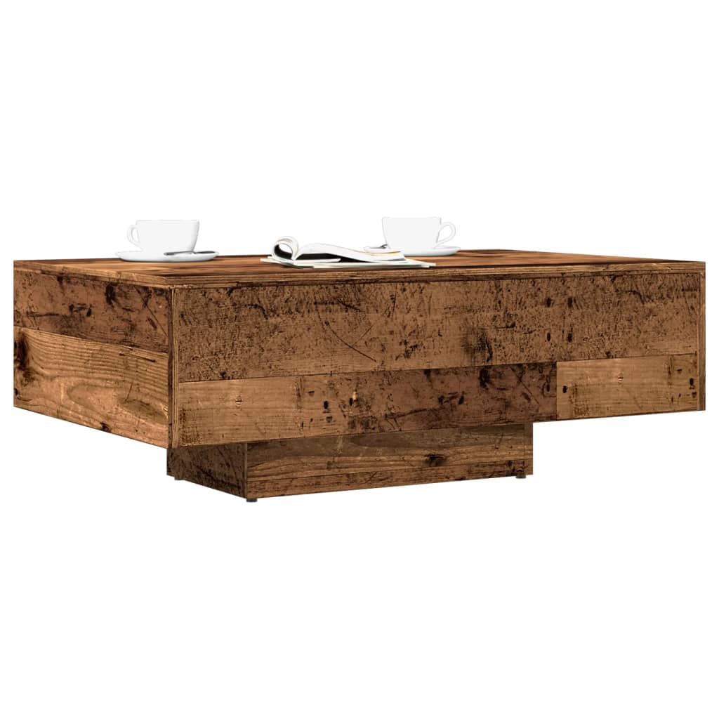Tavolino da Salotto Legno Antico 85x55x31 cm Legno Multistrato | homemem39