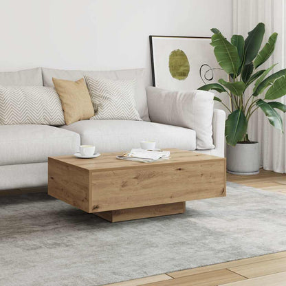 Tavolino Salotto Rovere Artigianale 85x55x31 cm in Truciolato | homemem39