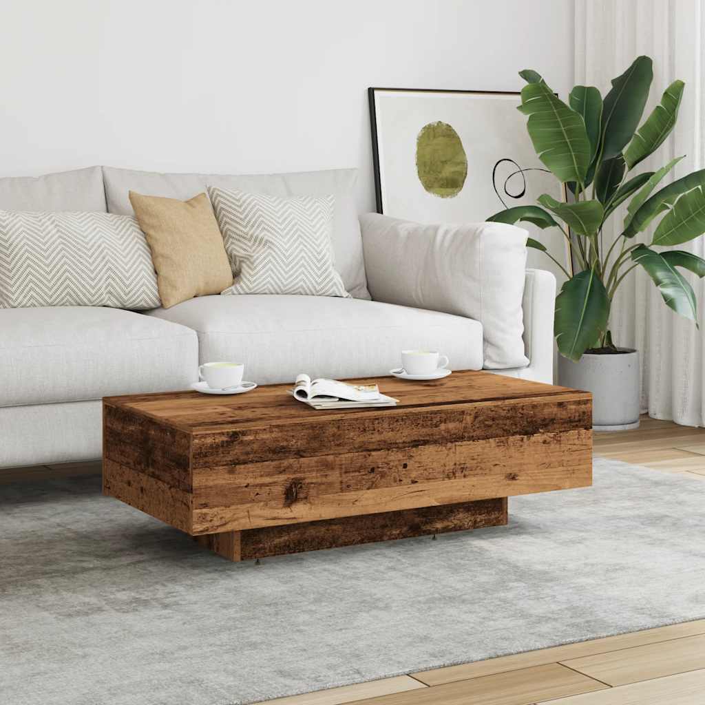 Tavolino Salotto Legno Antico 100x49,5x31 cm Legno Multistrato | homemem39