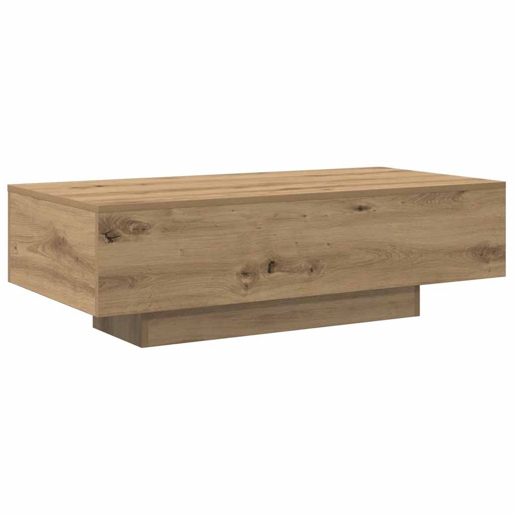 Tavolino Salotto Rovere Artigianale 100x49,5x31cm Multistrato | homemem39