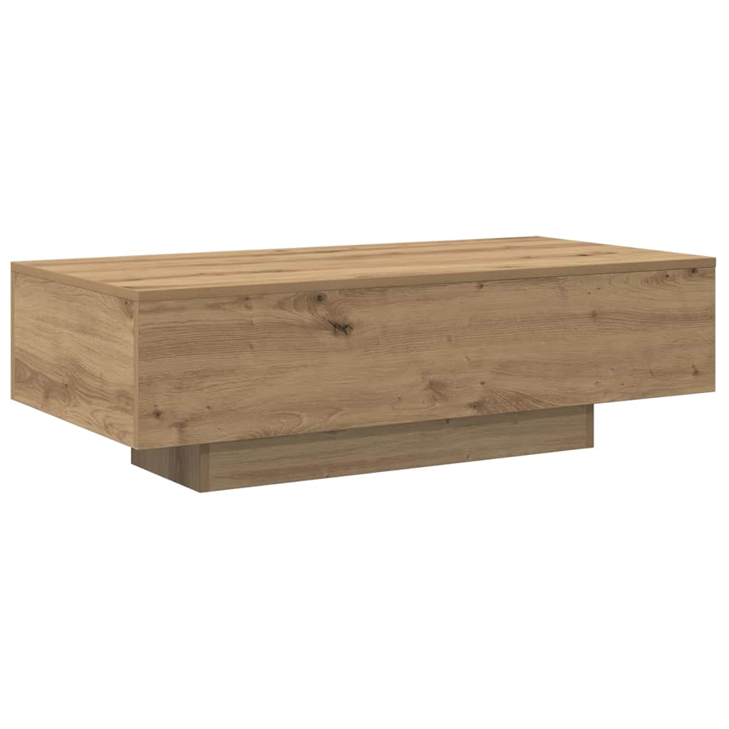 Tavolino Salotto Rovere Artigianale 100x49,5x31cm Multistrato | homemem39