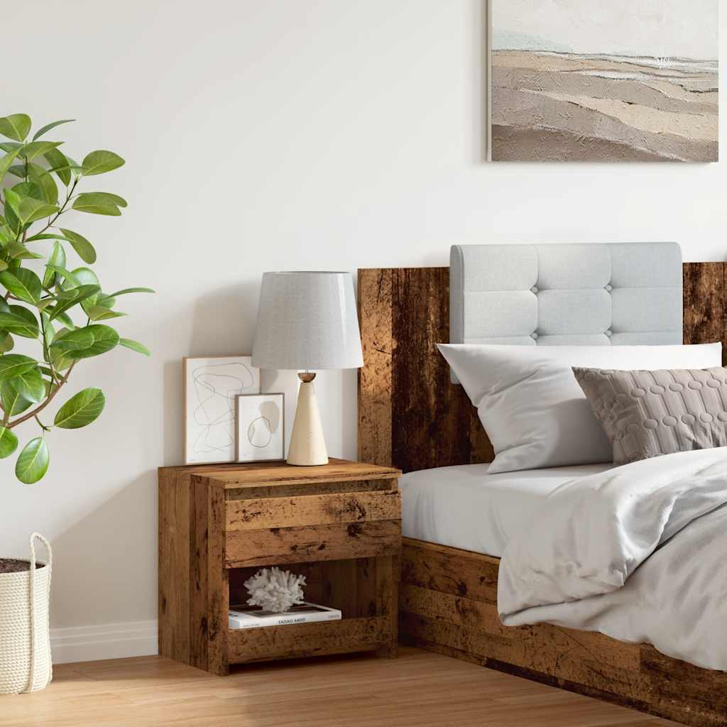 Comodino Legno Antico 40x30x39 cm in Legno Multistrato - homemem39