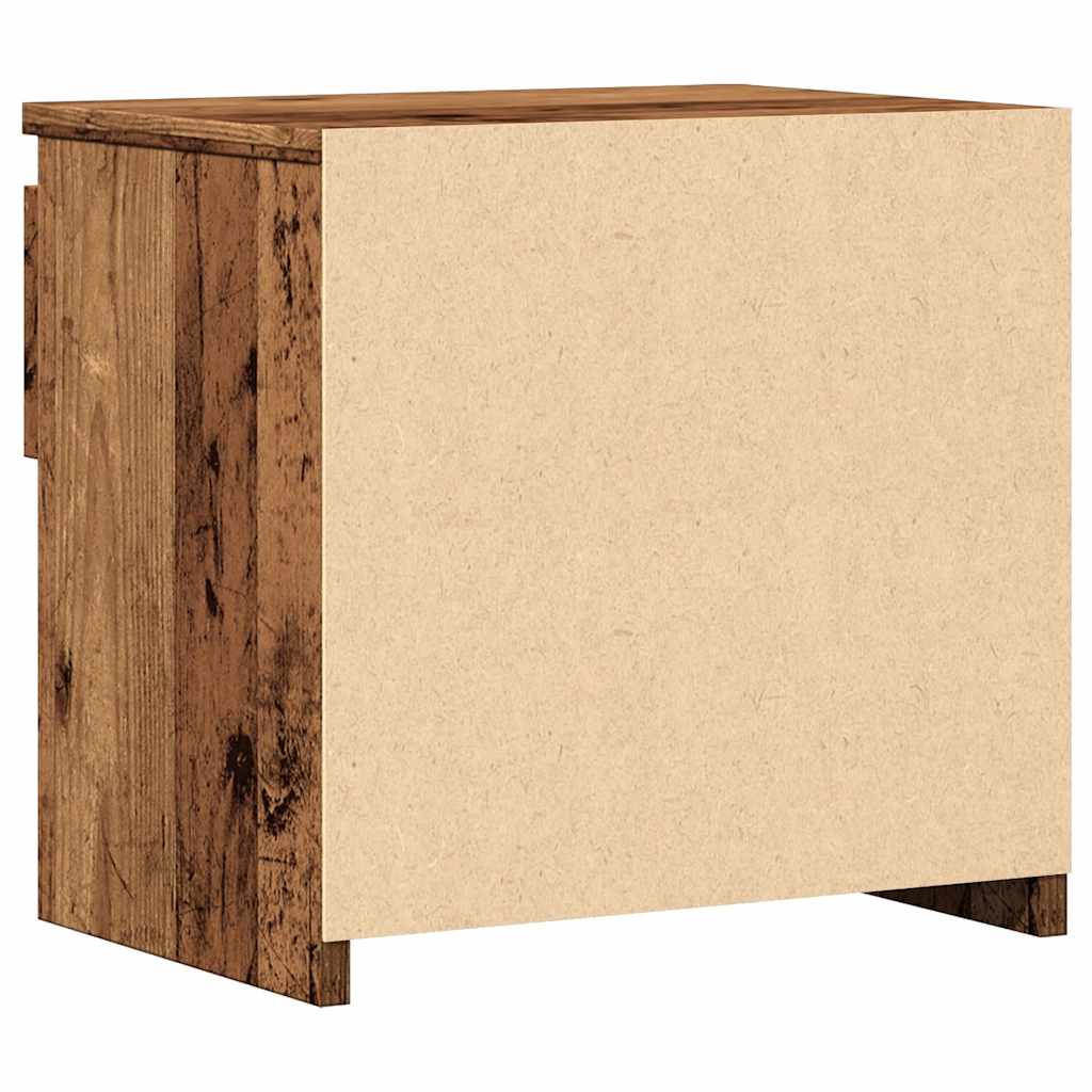 Comodino Legno Antico 40x30x39 cm in Legno Multistrato - homemem39