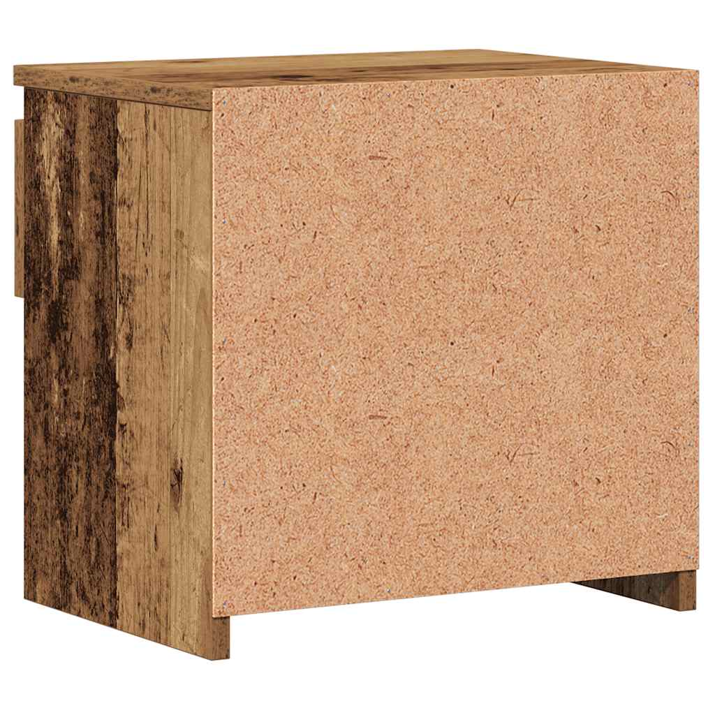 Comodini 2 pz Legno Antico 40x30x39 cm in Legno Multistrato - homemem39