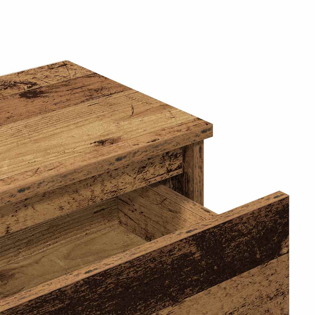 Comodini 2 pz Legno Antico 40x30x39 cm in Legno Multistrato - homemem39